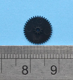 Engranajes superficiales de pulido del diámetro el 1cm del engranaje plástico que moldea en negro